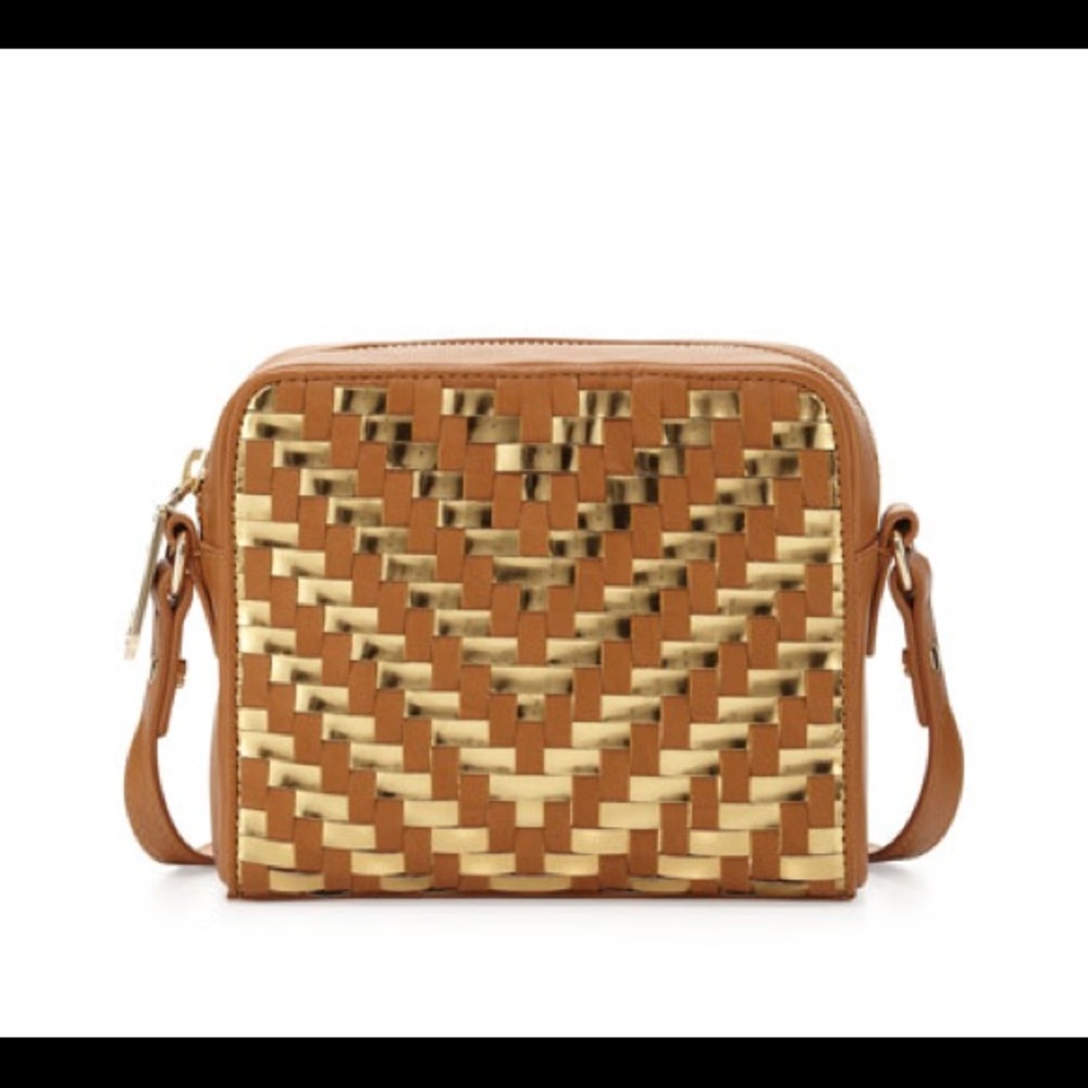 Milly Dylan Woven Zip Crossbody Bag